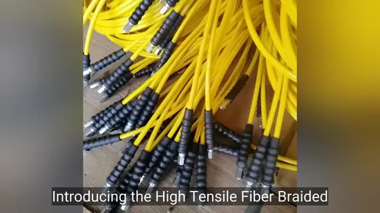 Tuyau hydraulique flexible SAE 100 R7 R8 résistant à l'huile avec revêtement en PU/TPE thermoplastique