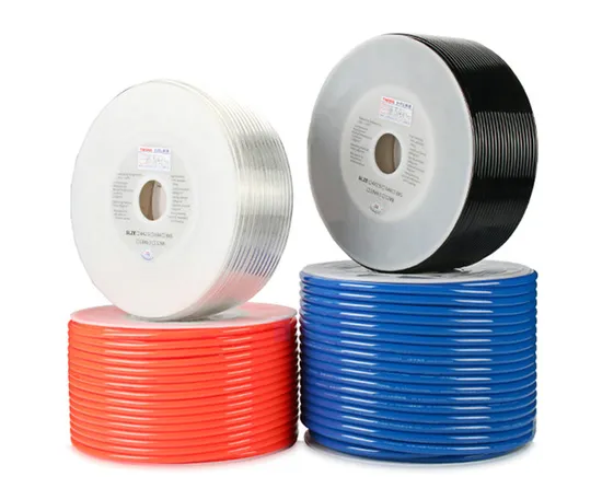Tuyau en polyuréthane 90 Shore A, tuyau PU, tuyau d'air coloré transparent, noir, orange, bleu, jaune (3A203)
