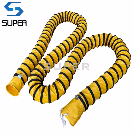 Conduit de ventilation flexible revêtu de PVC de 110 mm